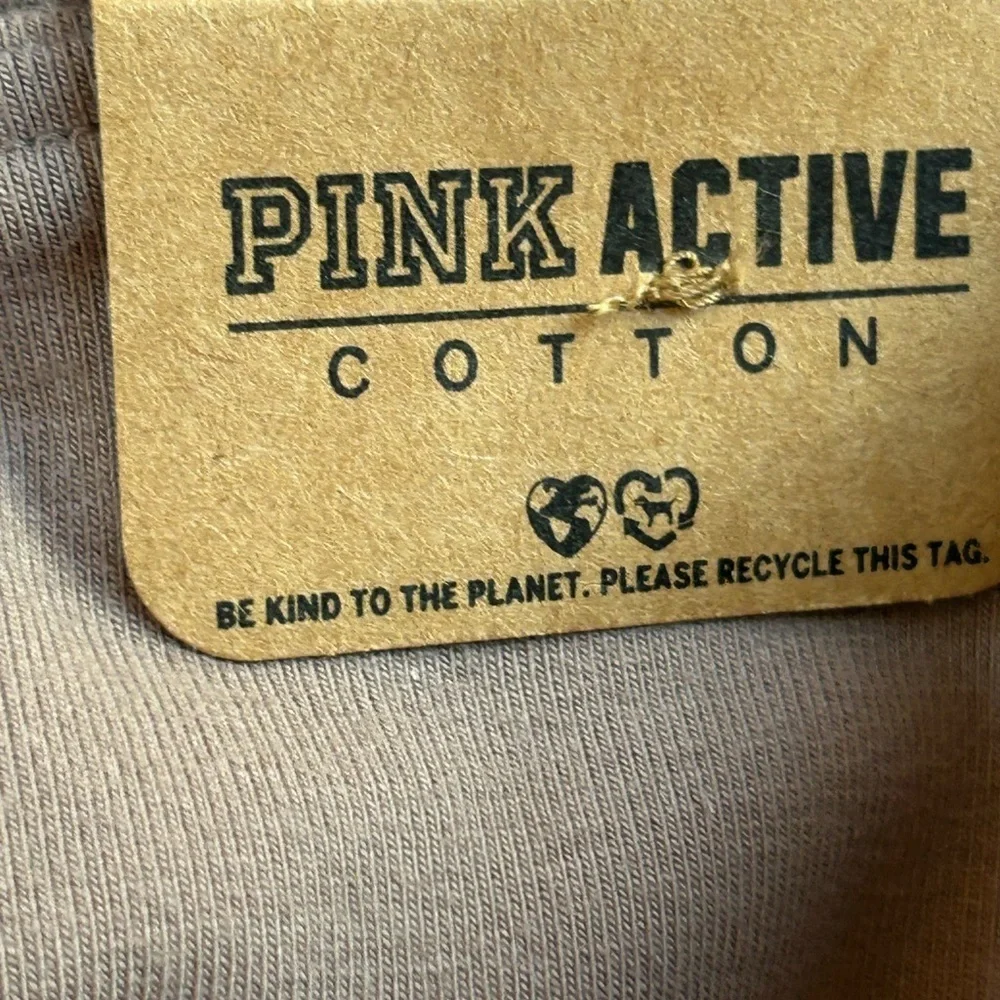 Victoria's Secret Pink Active High Waist Full Length Cotton Legging Coffee NWT S - Picture 8 of 9